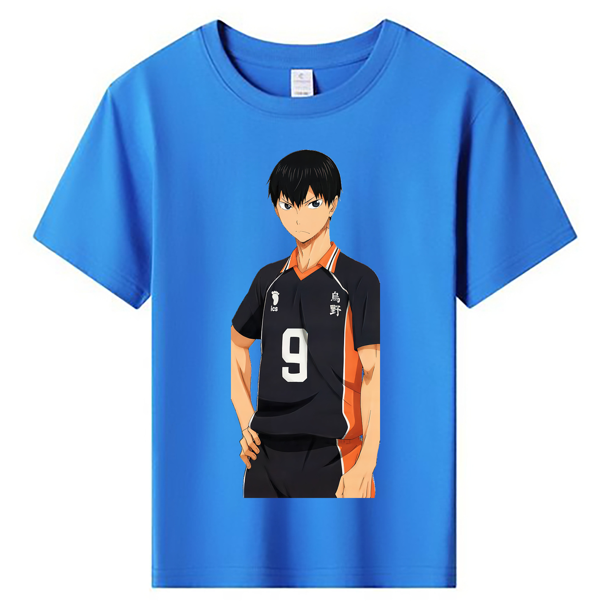 （画像用） ハイキュー!! Haikyu!! 綿100％キッズTシャツ（フロントプリント）
